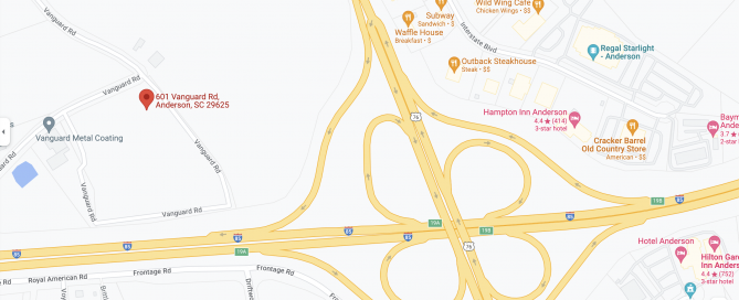 Google Map of the Anderson Plant Location