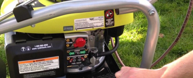 Small engine with durable goods label engineered to provide more space